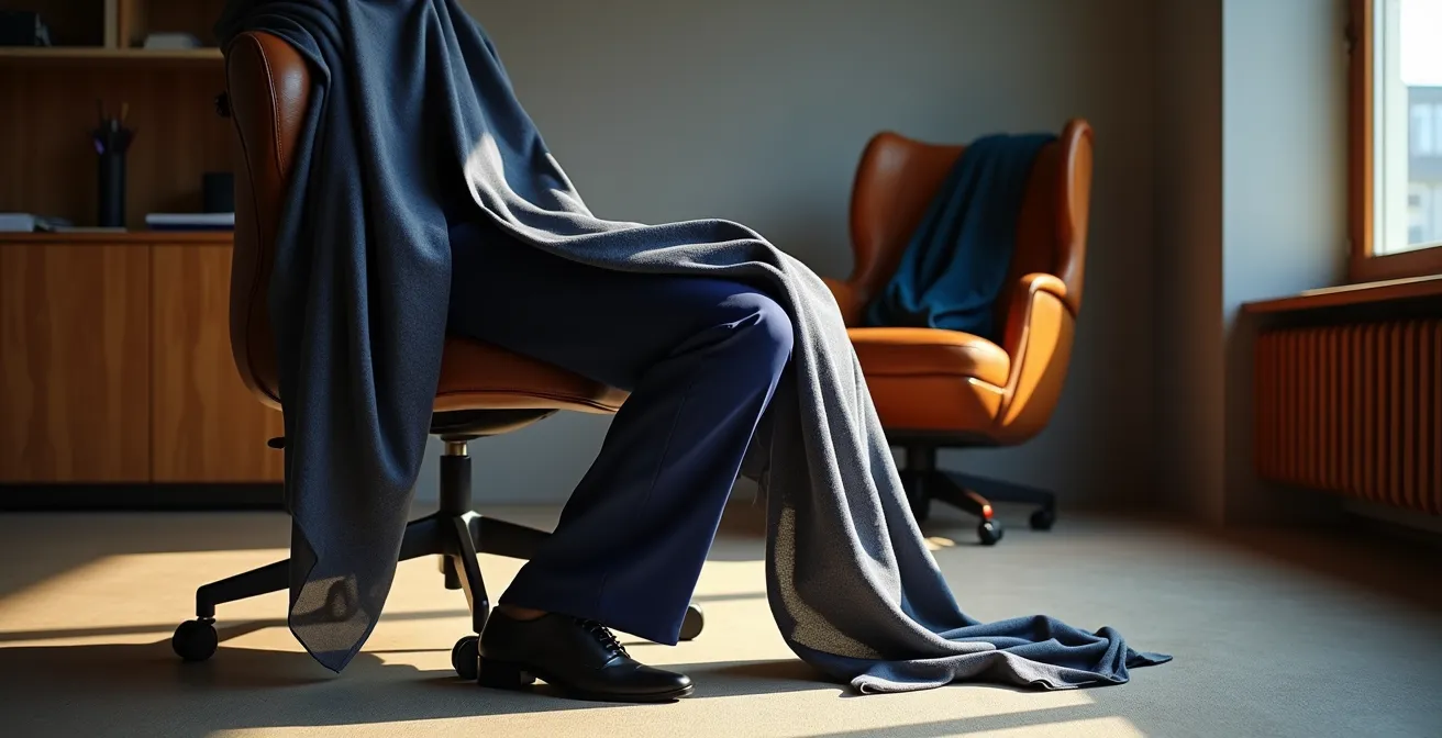 Professioneller Look mit komfortablen Materialien im modernen Büro