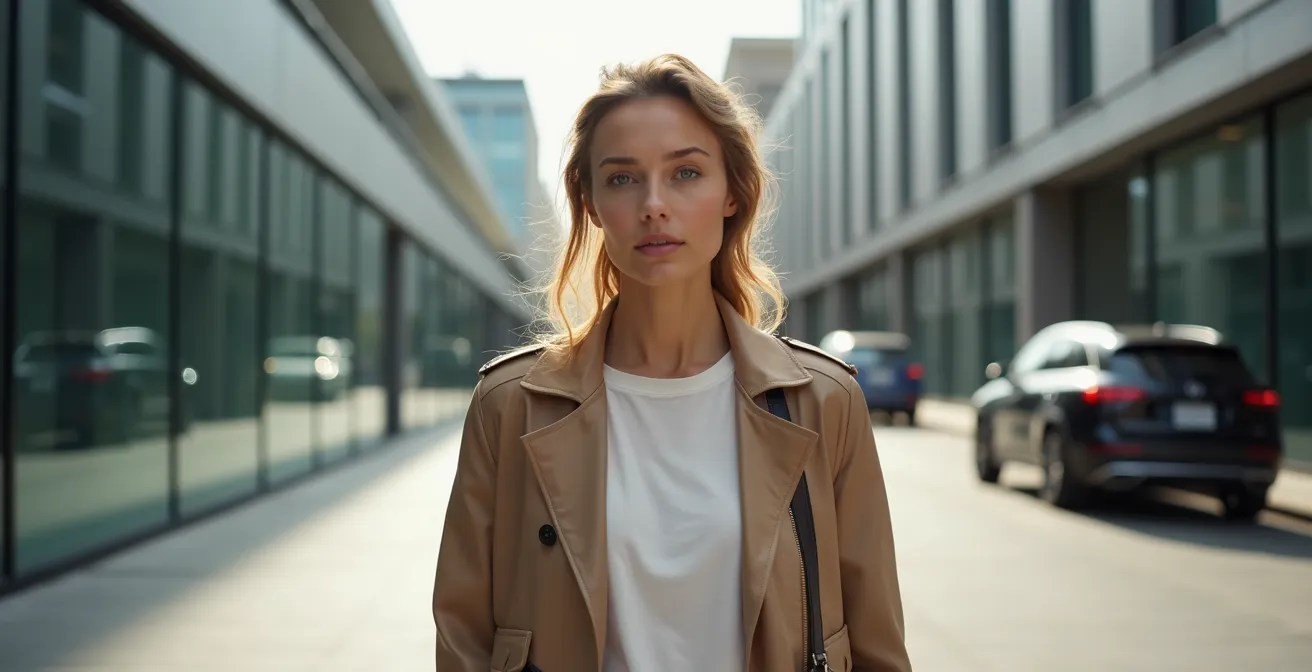 Minimalistische Beauty-Details für urbanen Chic