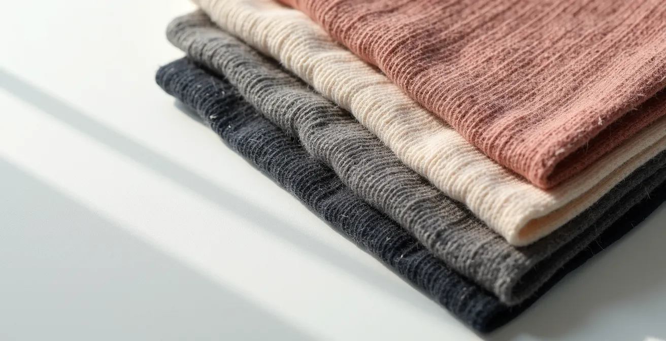 Elegante Kleidungsstücke für flexible Tagesgestaltung arrangiert