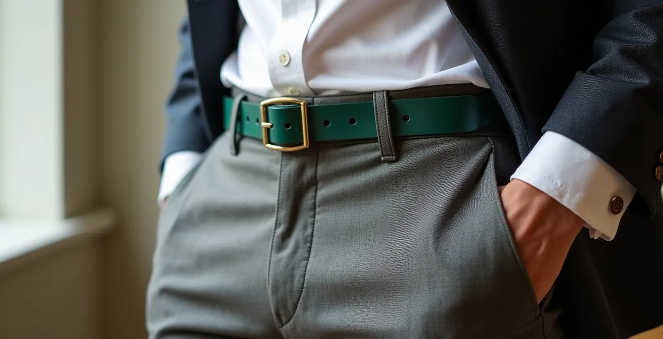 Minimalistisches Outfit mit gezieltem Farbakzent